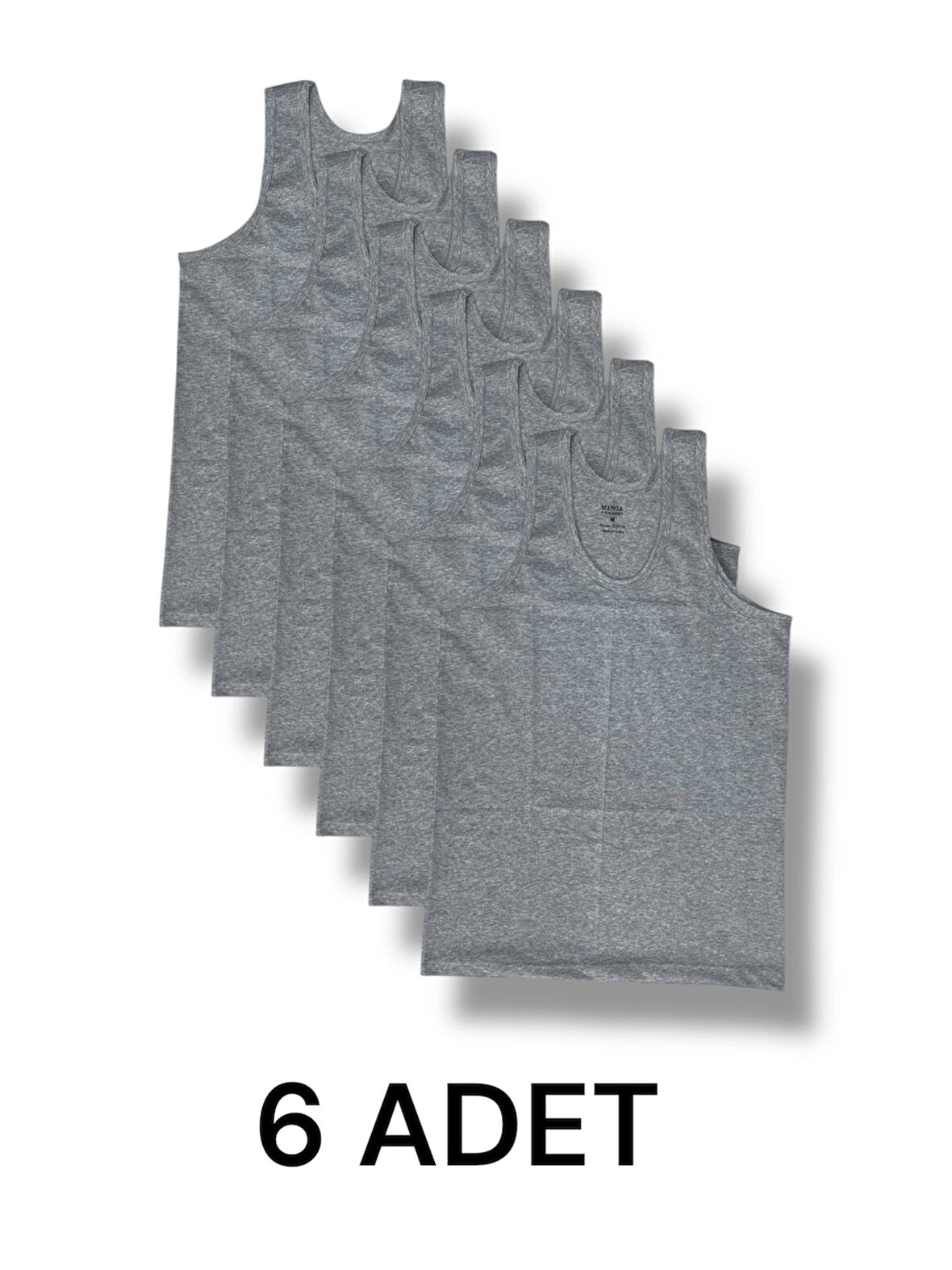 Askılı Erkek Atlet Pamuklu 6'lı Paket