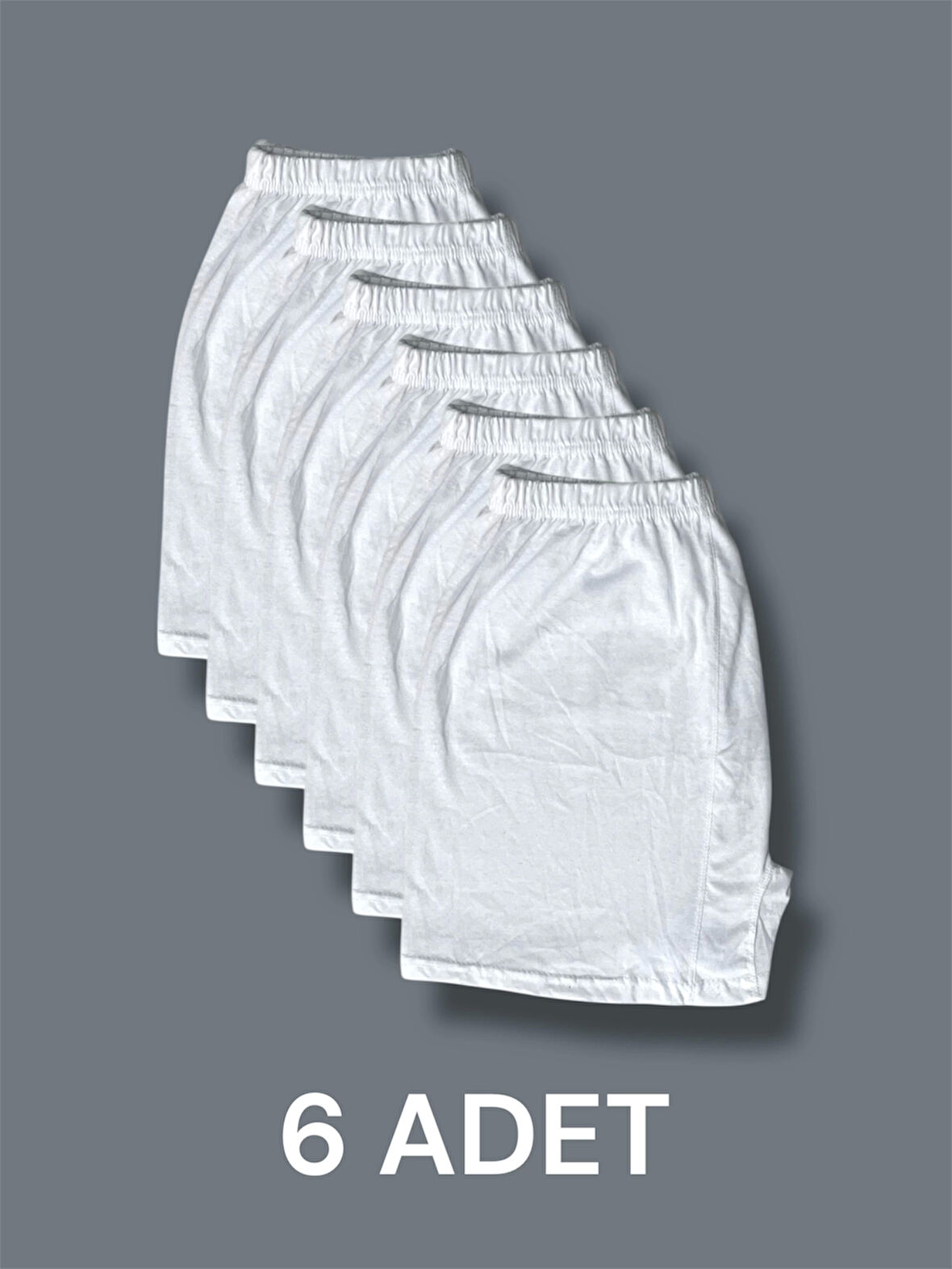 Pamuklu Arjantin Paçalı Erkek Boxer 6'lı