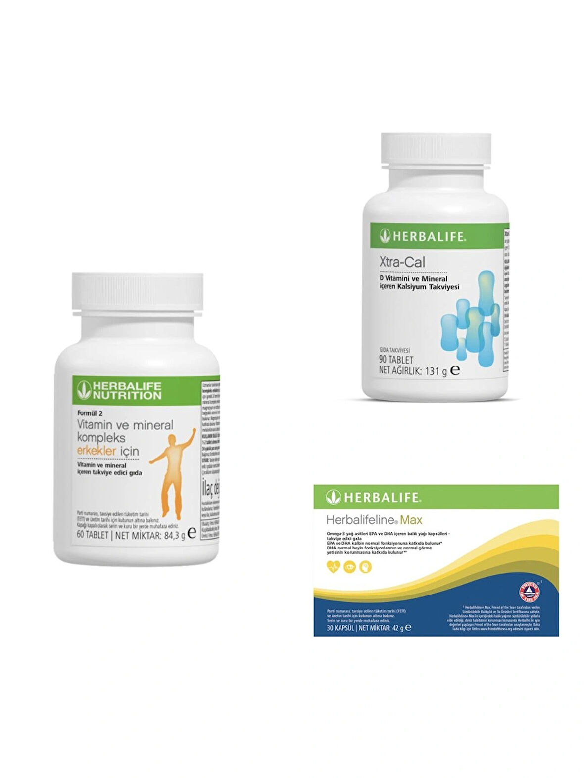 Erkeklere özel 3’lü vitamin takviye seti