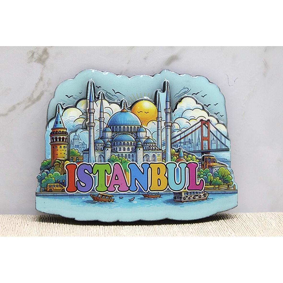 Ahşap İstanbul Temalı Magnet