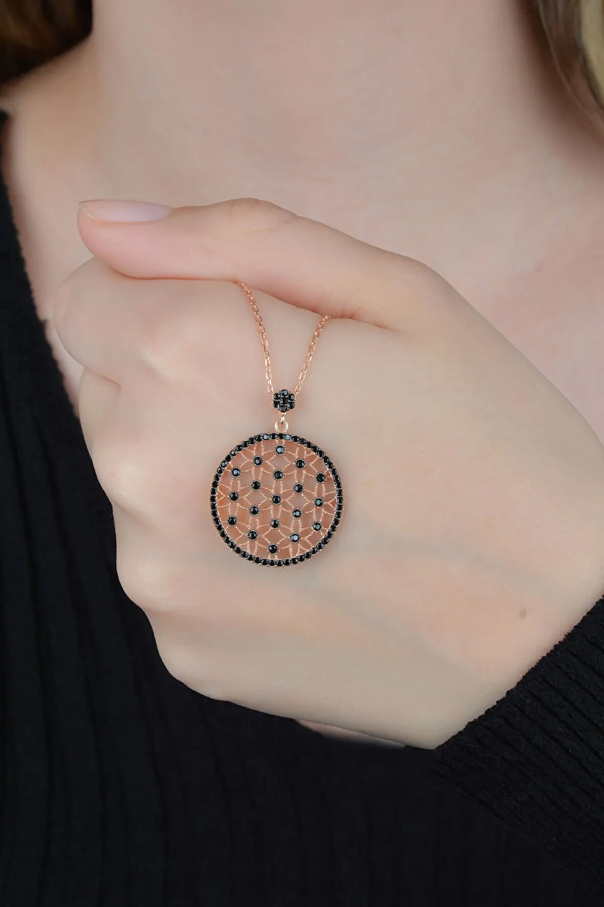 Kadın Gümüş 925 Ayar Yaşam Çiçeği Kolye