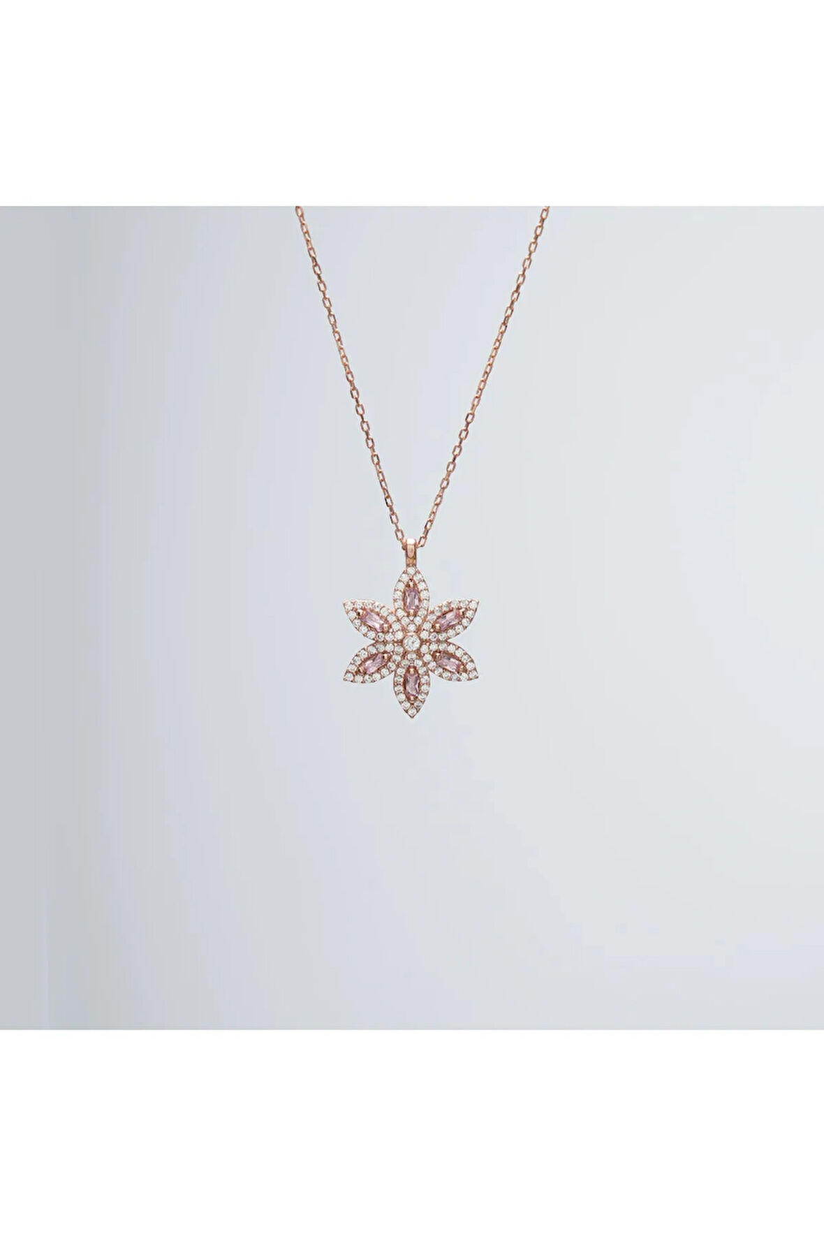 925 Ayar Kadın Gümüş Umut Çiçeği Kolye