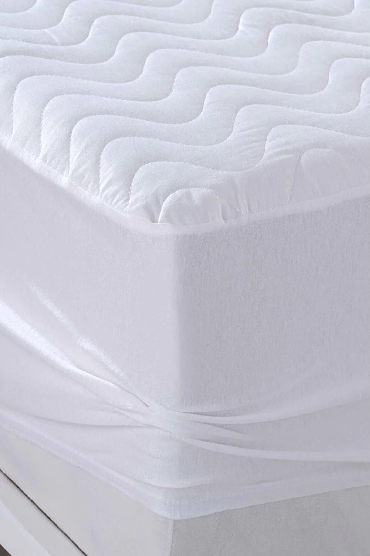 Evony Fitted Kapitoneli 100x200 Cm Tek Kişilik Yatak Koruyucu Çarşaf