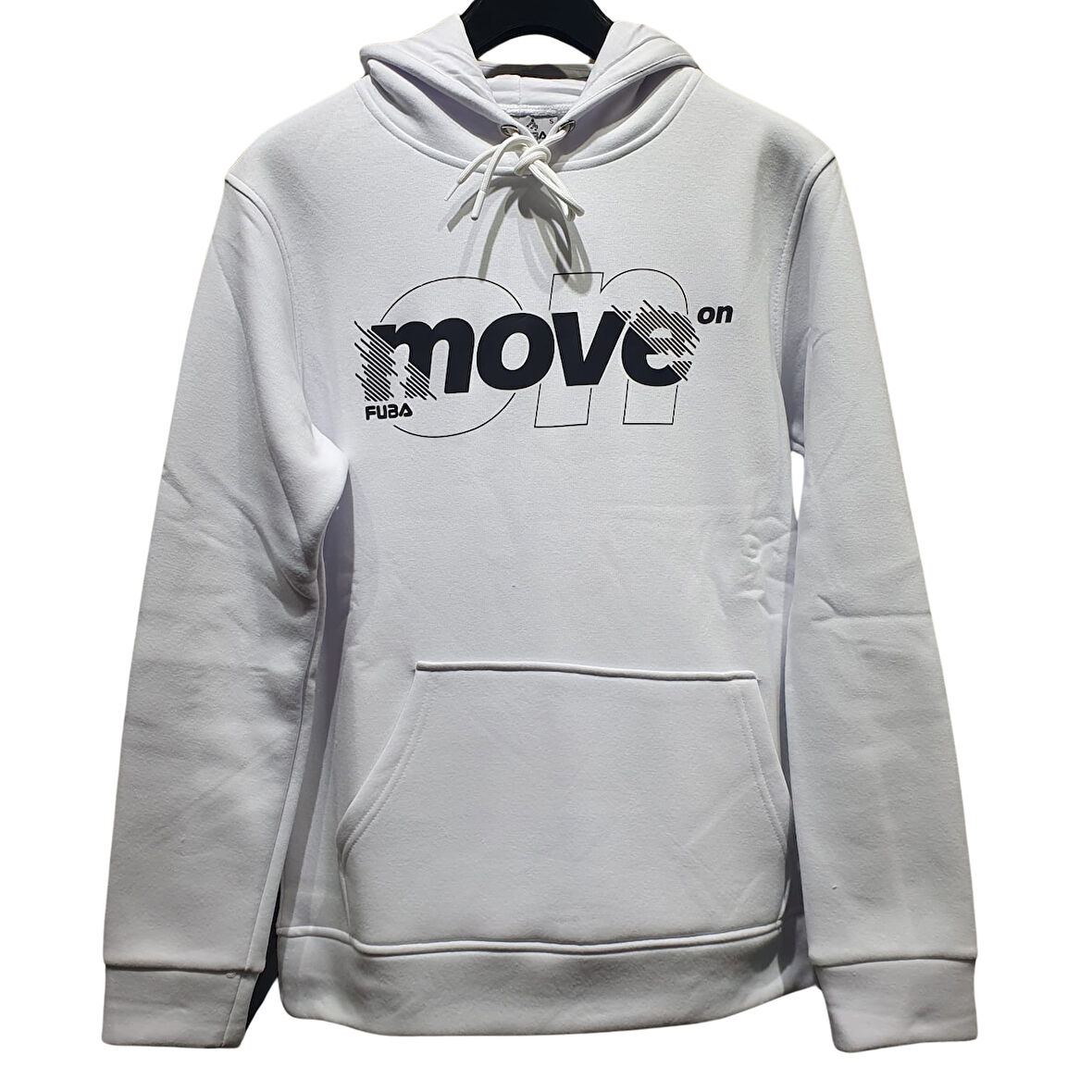FUBA KAPŞONLU SWEAT MOVE BEYAZ