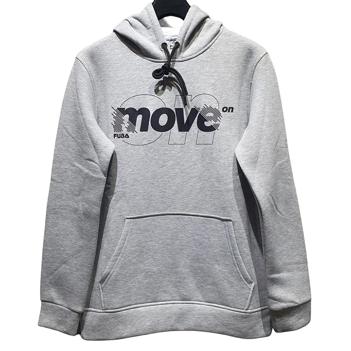 FUBA KAPŞONLU SWEAT MOVE GRİ