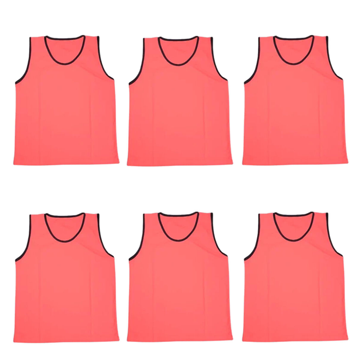 Antrenman Yeleği Yetişkin Beden 6'lı Set Bip Pembe