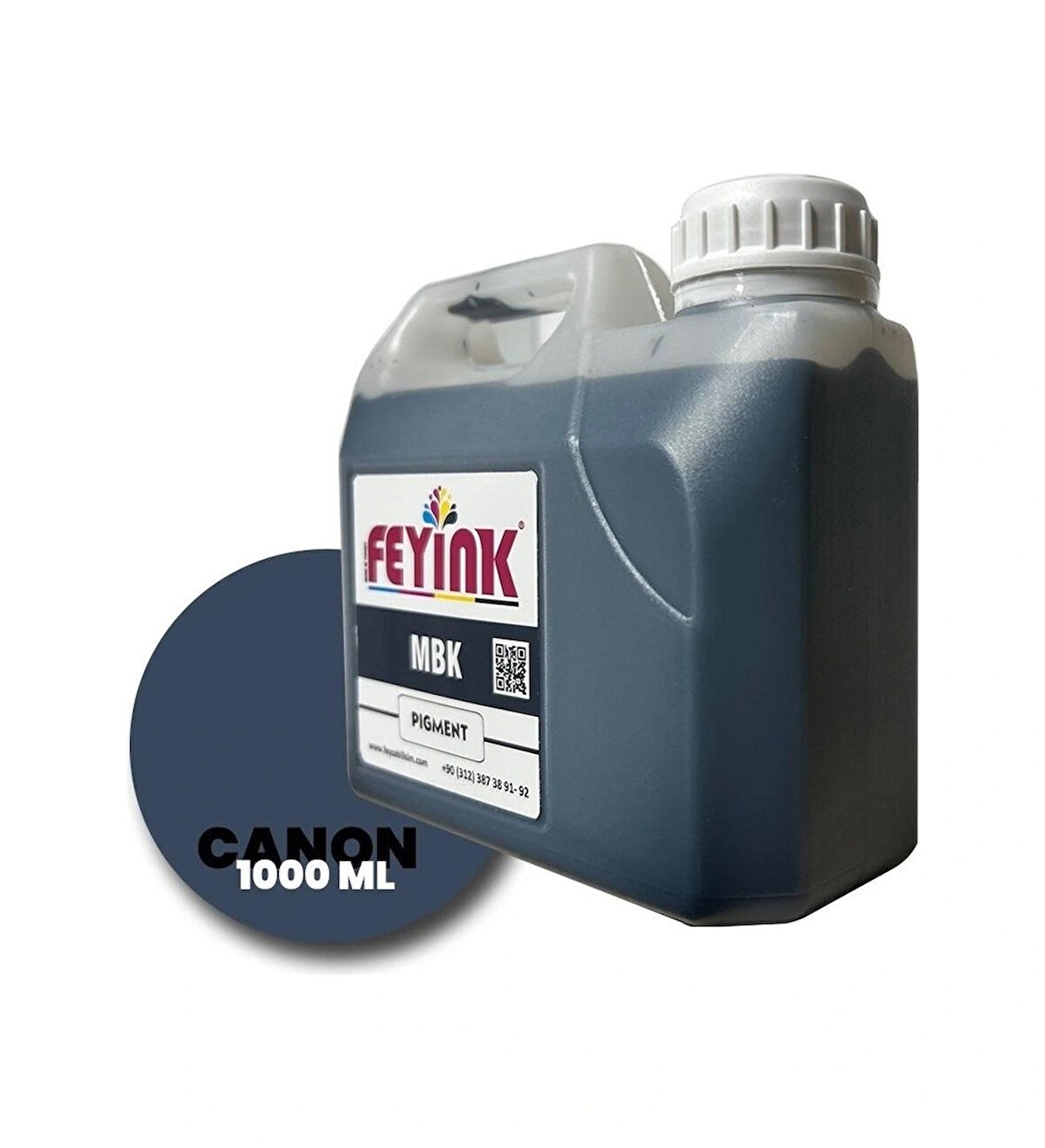 Feyink® Canon Lucia TM-TX Serisi Plotter Pigment Kartuş Dolum Mürekkebi MBK (Matt Black)-1000ml-