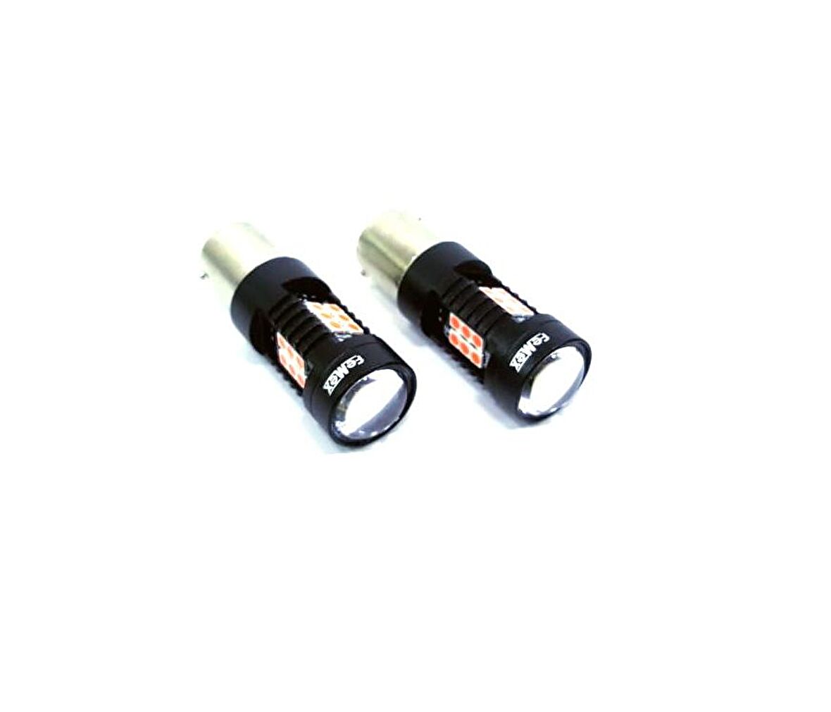 FEMEX Platinum P21W-1157-15W- Çift Duy Şaşı Led Ampul Kırmızı Mercekli