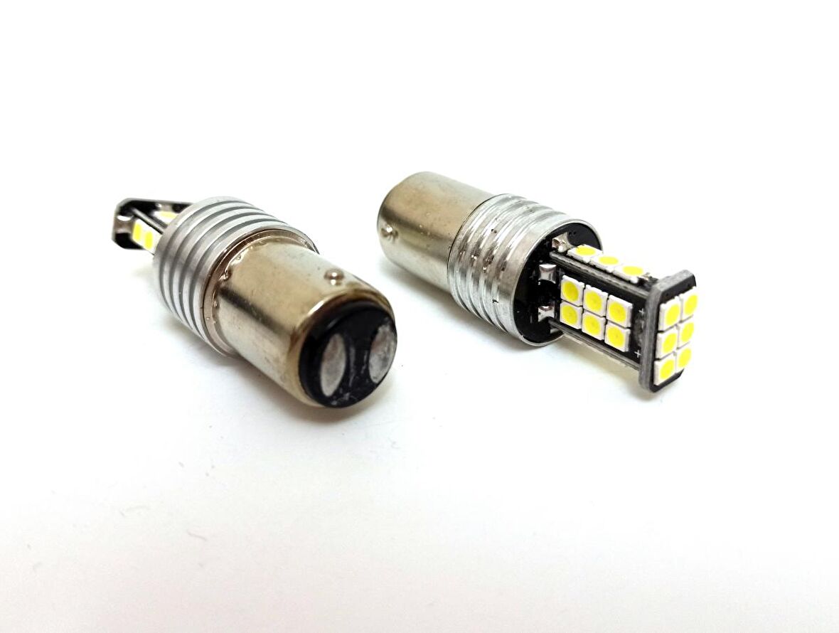 FEMEX P21W Non-Direction 1157 Çift Duy 3030 Chip 24smd Beyaz Led Ampul