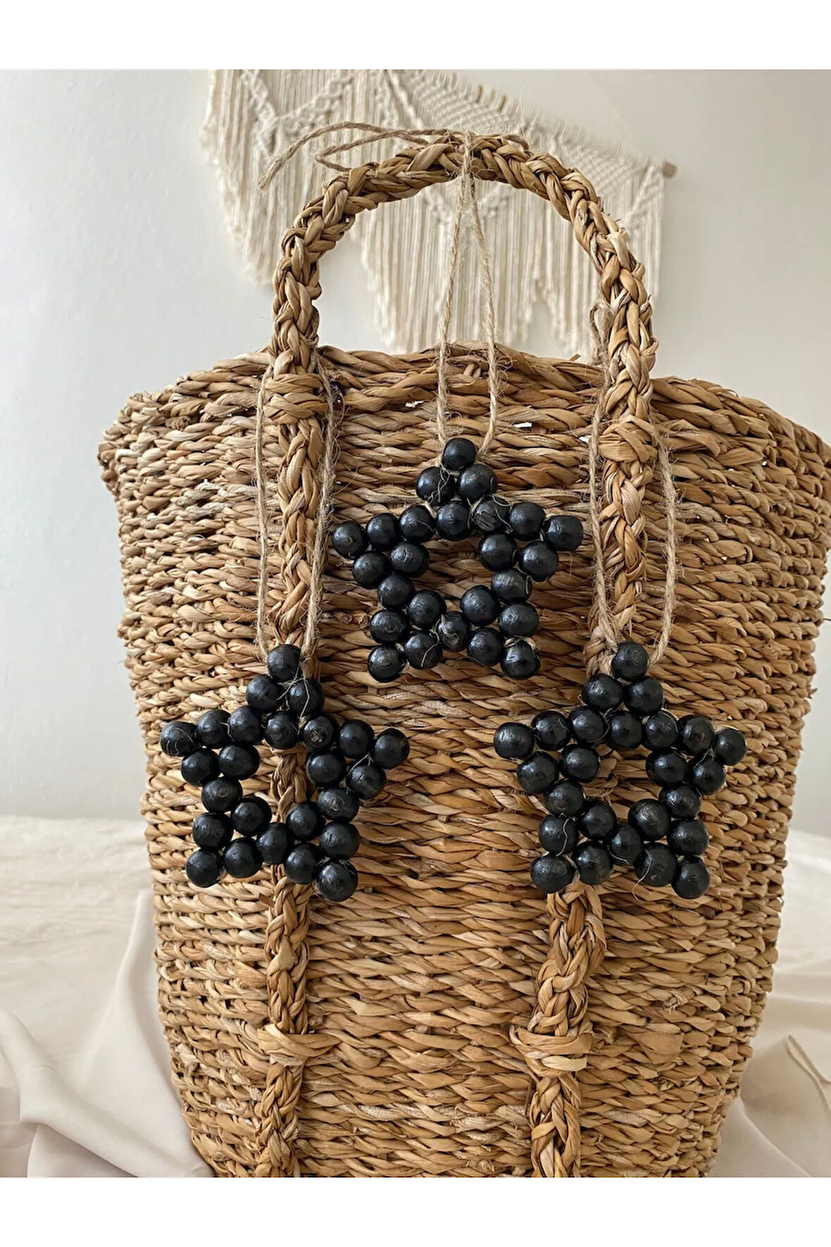 3 'LÜ SET DEKORATİF RENKLİ AHŞAP BONCUK YILDIZ, KAPI SÜSÜ, RENKLİ YILDIZ, COCUK ODASI,MUTFAK, BALKON