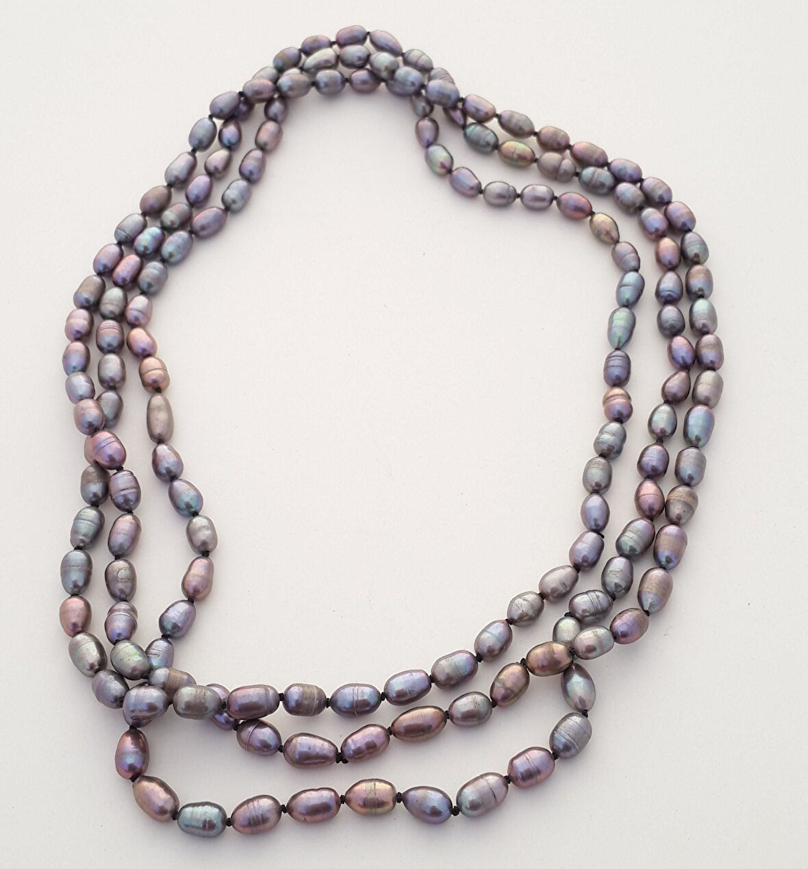 STONEAGE Gerçek Siyah İnci Kadın Aşk Kolye