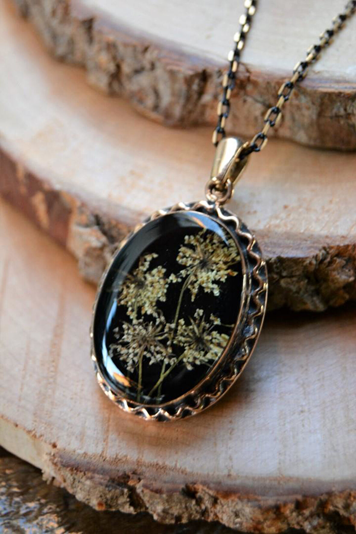 STONEAGE JEWELLERY Kuru Çiçek Kadın Kolye