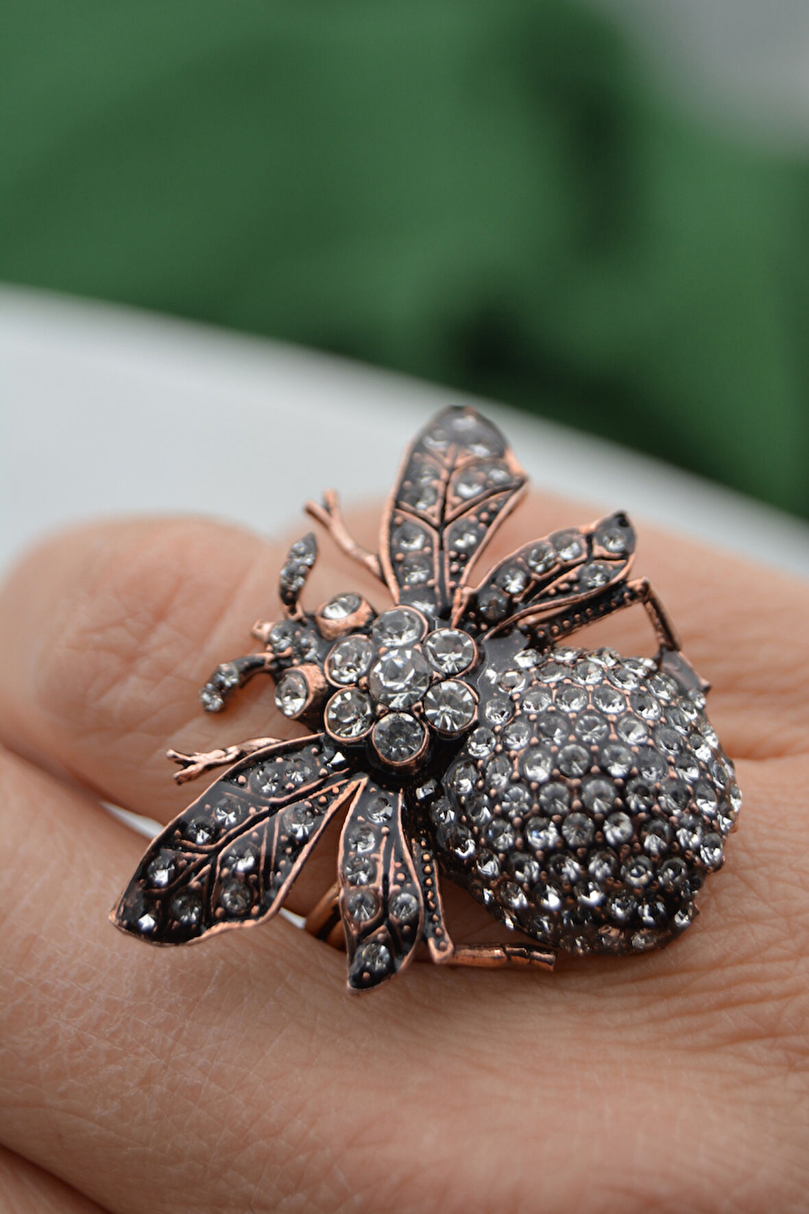 STONEAGE Zirkon Taşlı Ayarlanabilir Hayvan Figürlü Kadın Yüzük