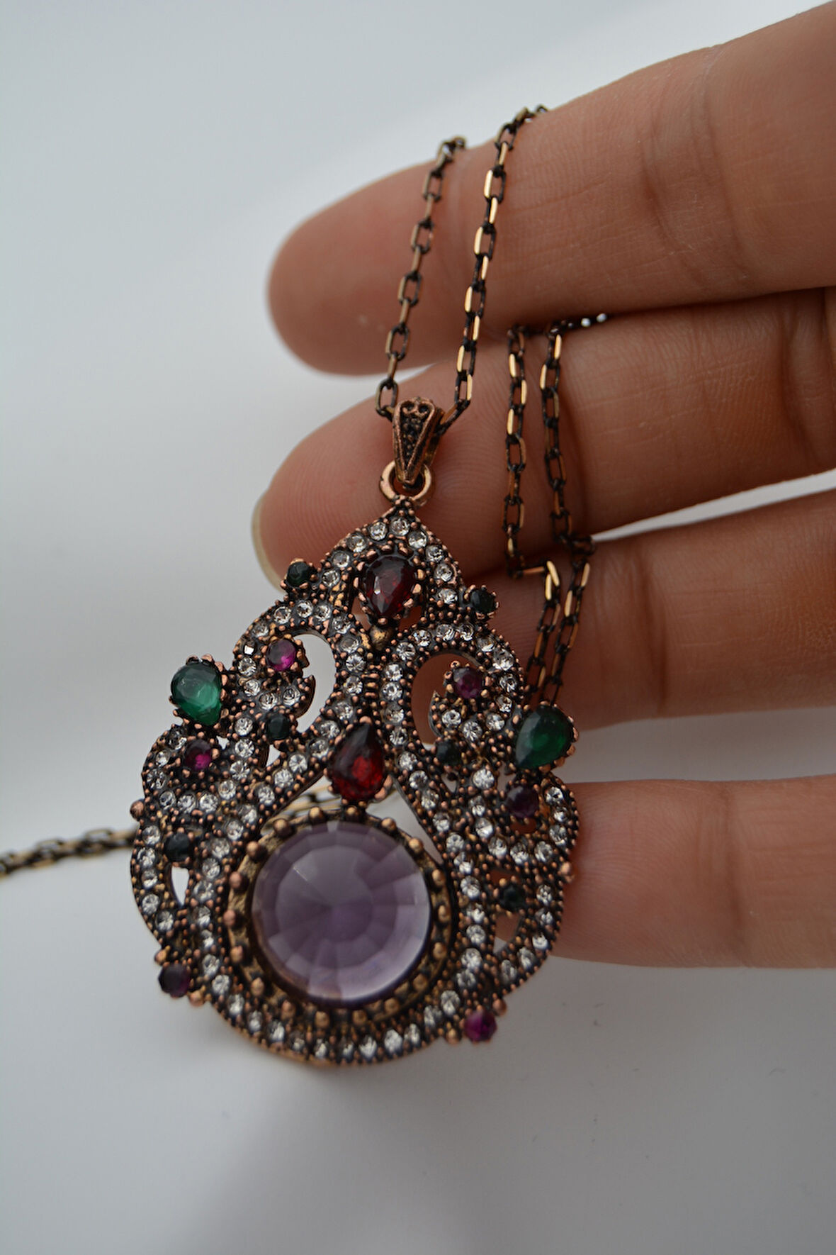 STONEAGE Kadın Kolye Zirkon Taşlı Saray Kolyesi