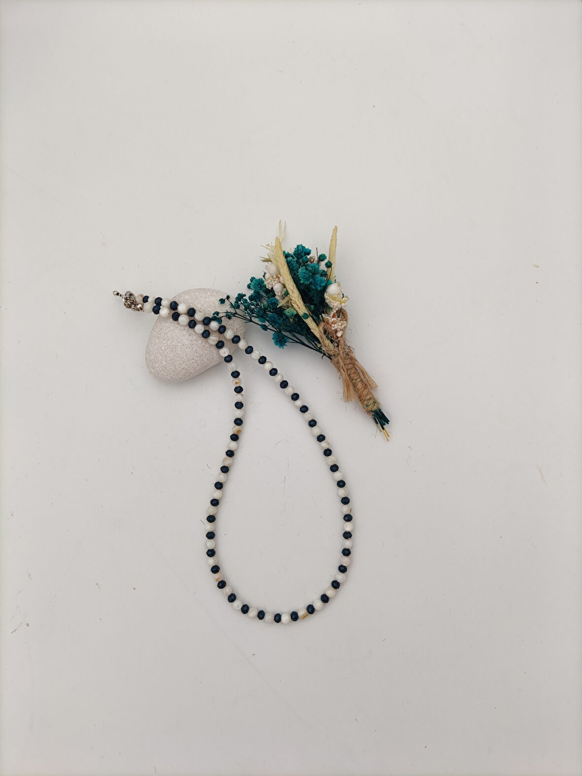 STONEAGE Şifa Kolyesi Sedef ve Çek Kristali