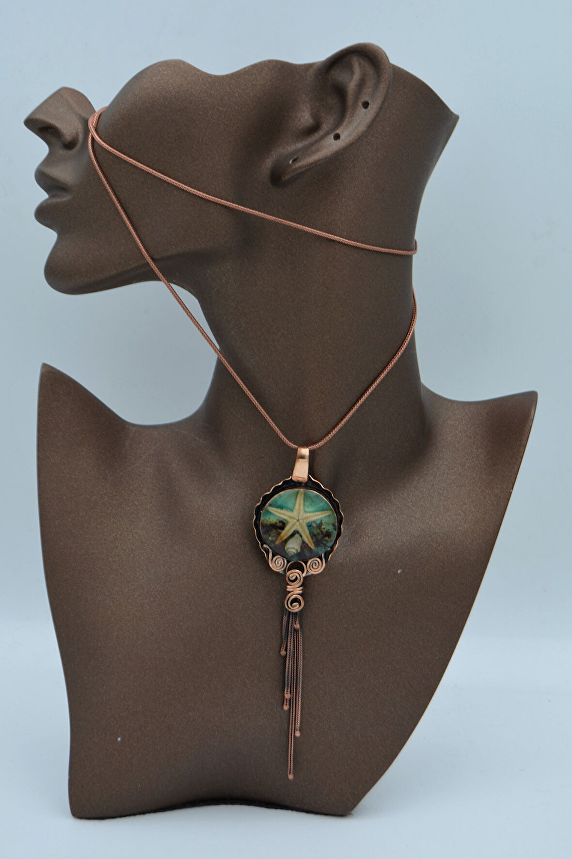 STONEAGE GERÇEK DENİZYILDIZI ÖZEL TASARIM KOLYE