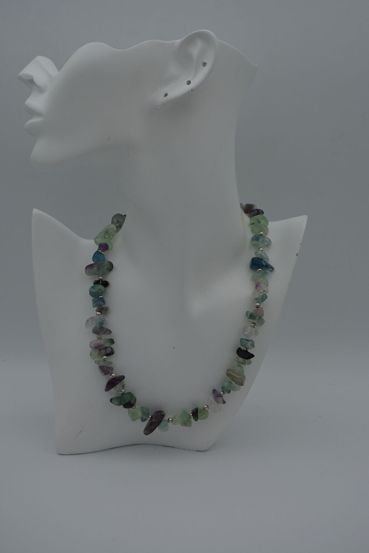 STONEAGE FLORİT DOĞALTAŞLI KOLYE