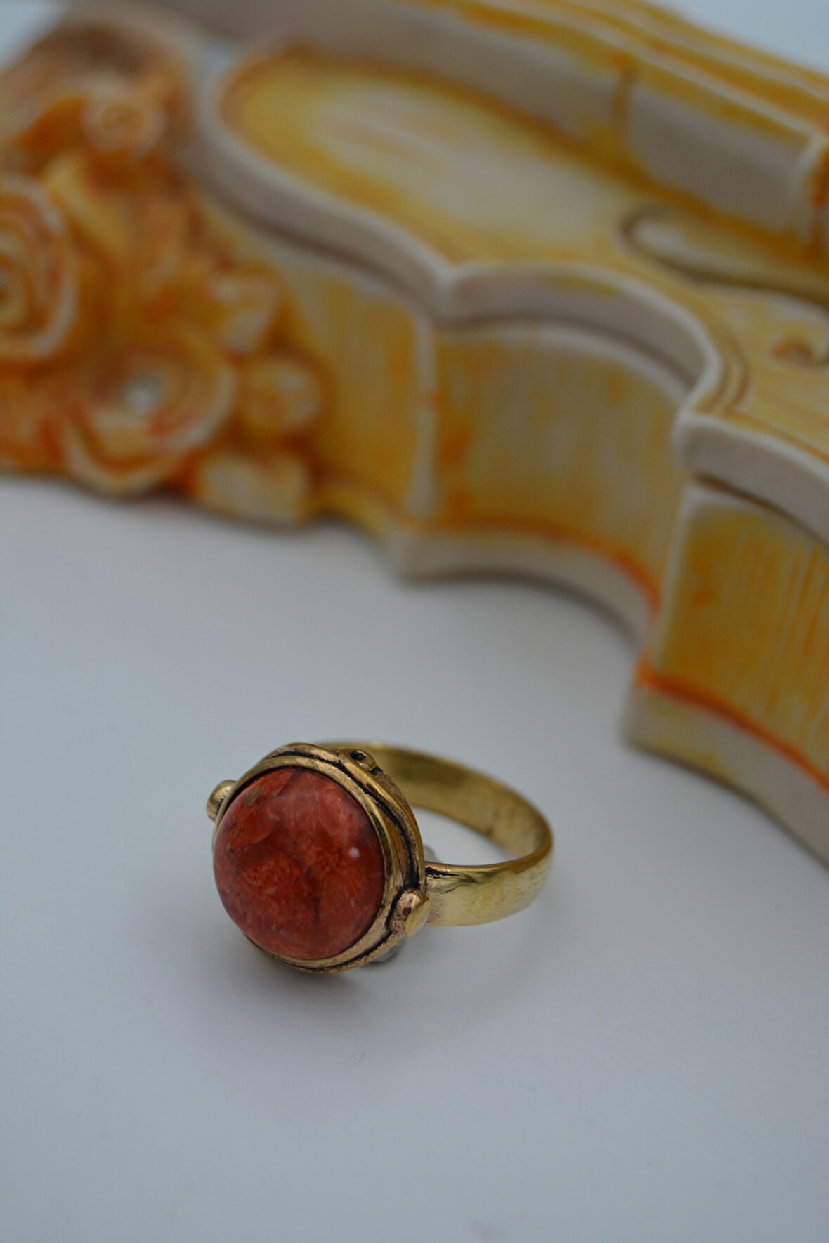 STONEAGE MERCAN DOĞALTAŞLI EL SIVAMASI YÜZÜK