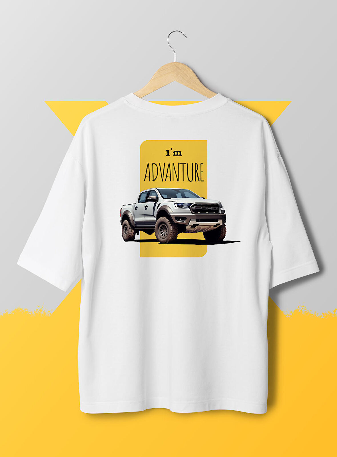 X7 I'm Koleksiyonu FORD RANGER Oversize T-Shirt