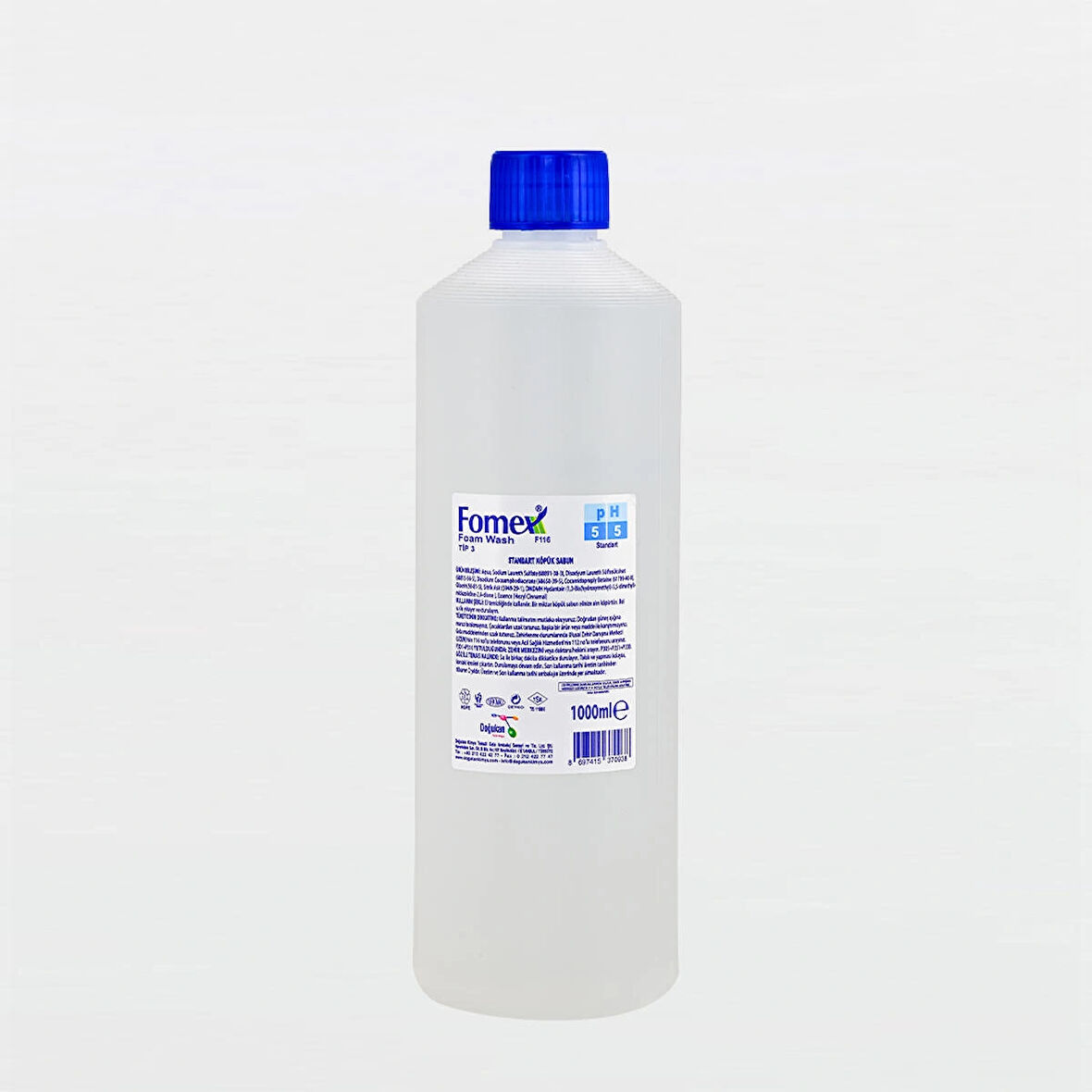 F109 Köpük Sabun 1000 ml pH 5.5 Tezgah Üstü