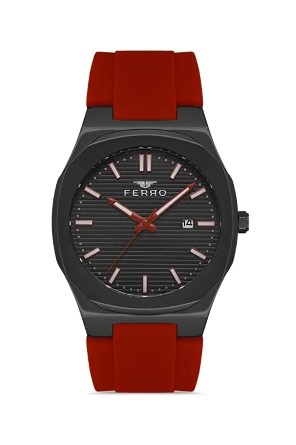 Siyah Silikon Kordon Erkek Kol Saati F11340D-G