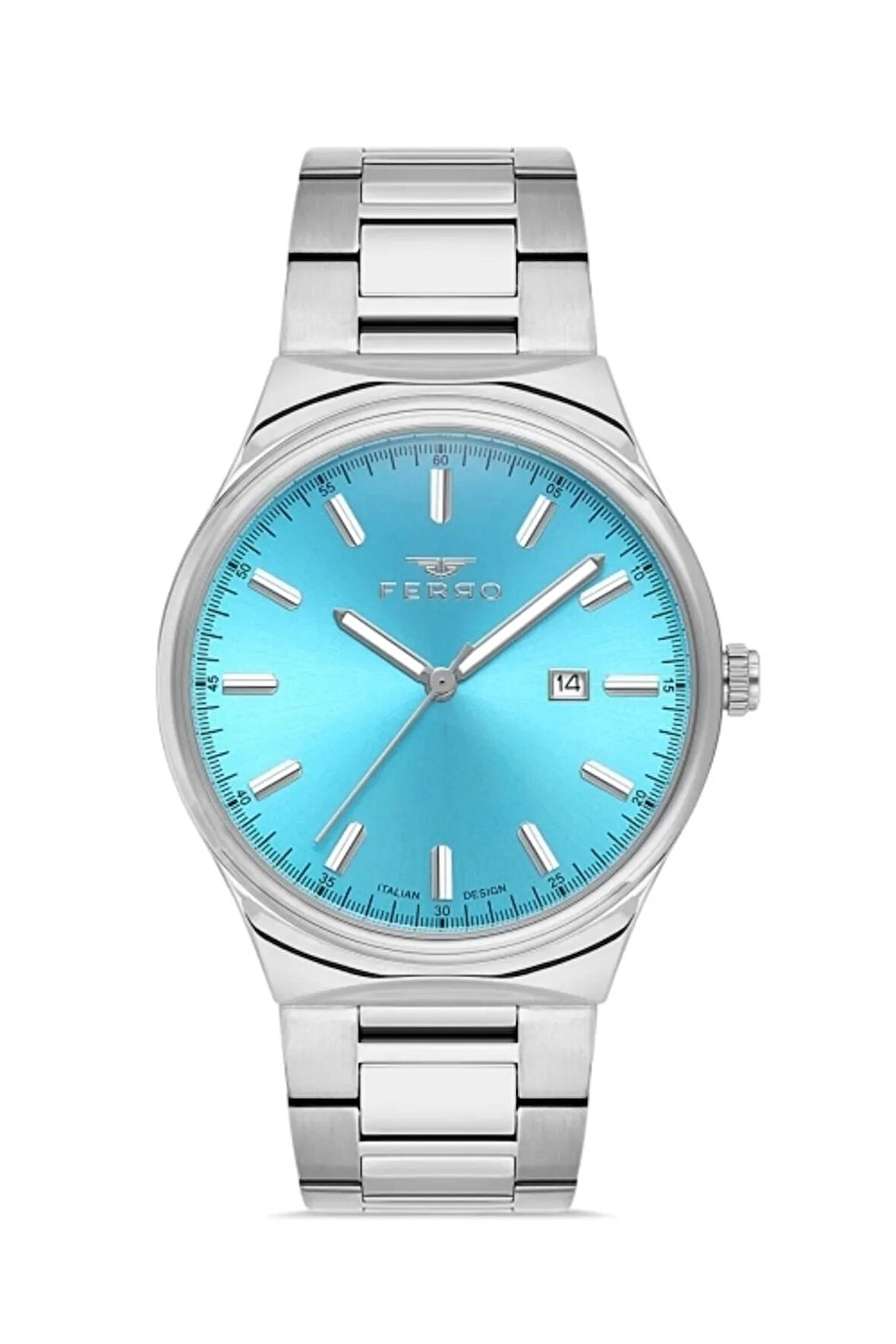 Gümüş Çelik Kordon Erkek Kol Saati F11476A-A15