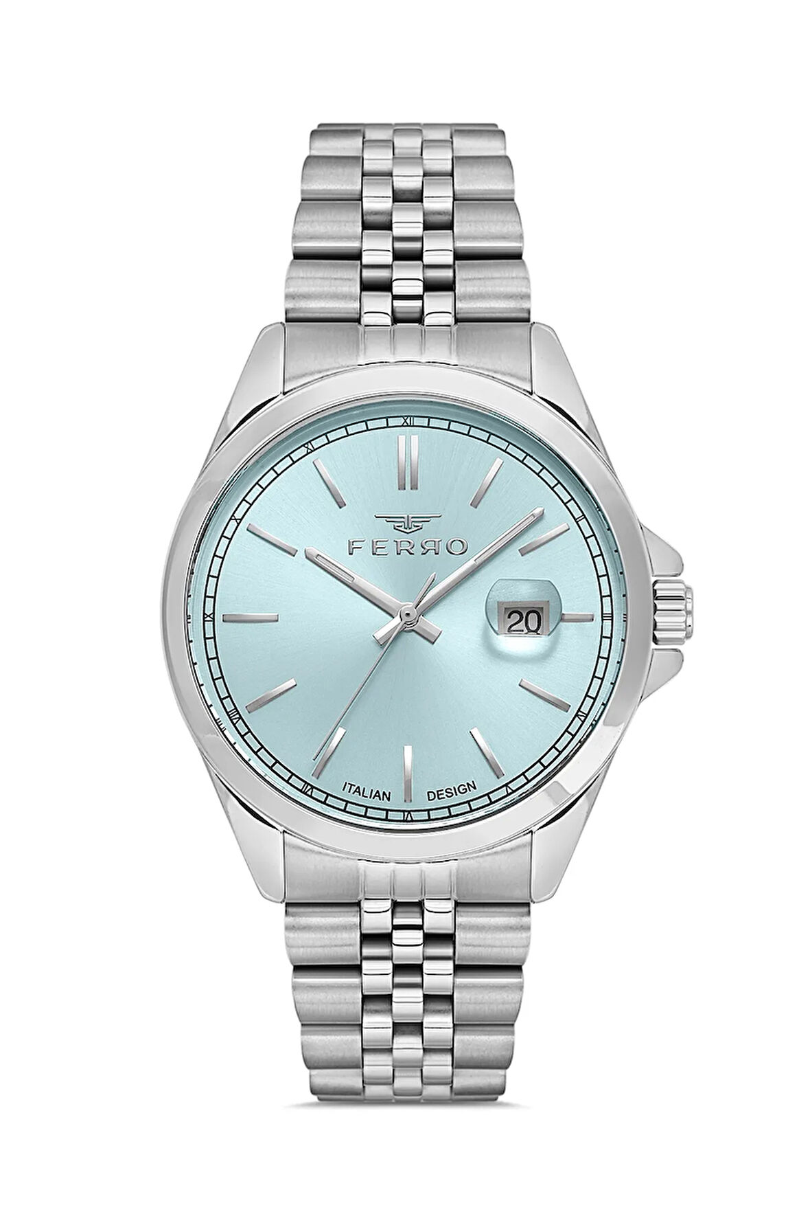 Gümüş Çelik Kordon Erkek Kol Saati F11541AWT-A15