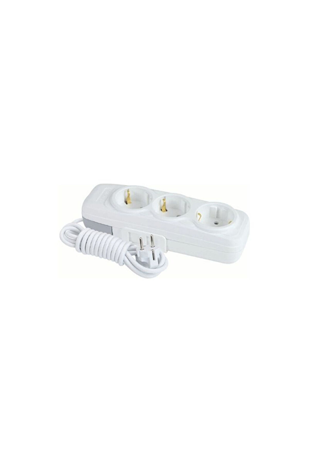 F501X 3'lü Grup Priz - 1 Metre Kablo ile Pratik ve Güvenli Elektrik Kullanımı