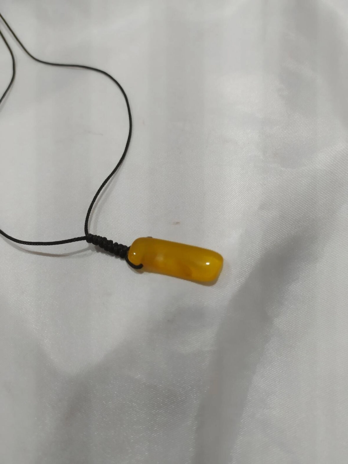 Orijinal Damla Kehribar Kolye