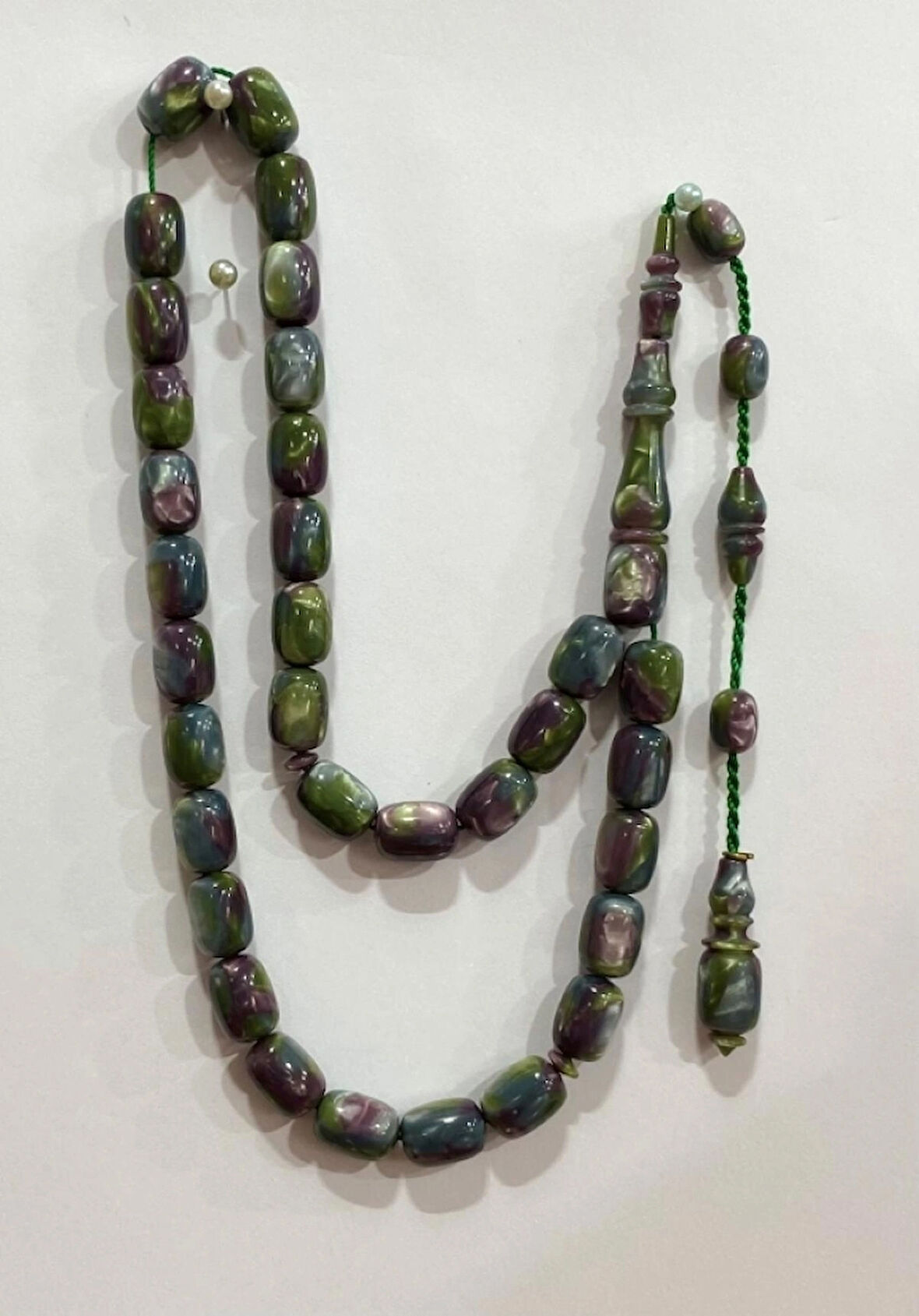 Opal Kehribar Renkli Kapsul Modeli Usta İşçilik Tespih