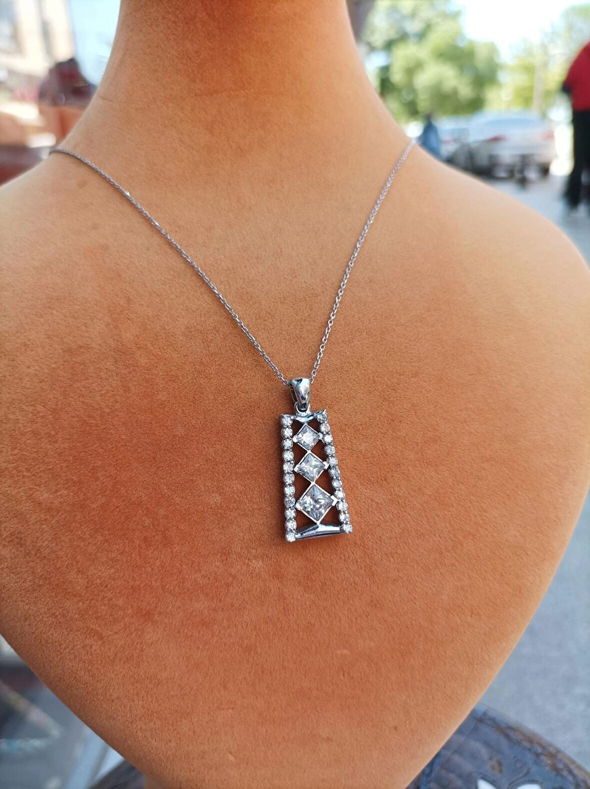 Aşkın Three Modeli Gümüş Kolye