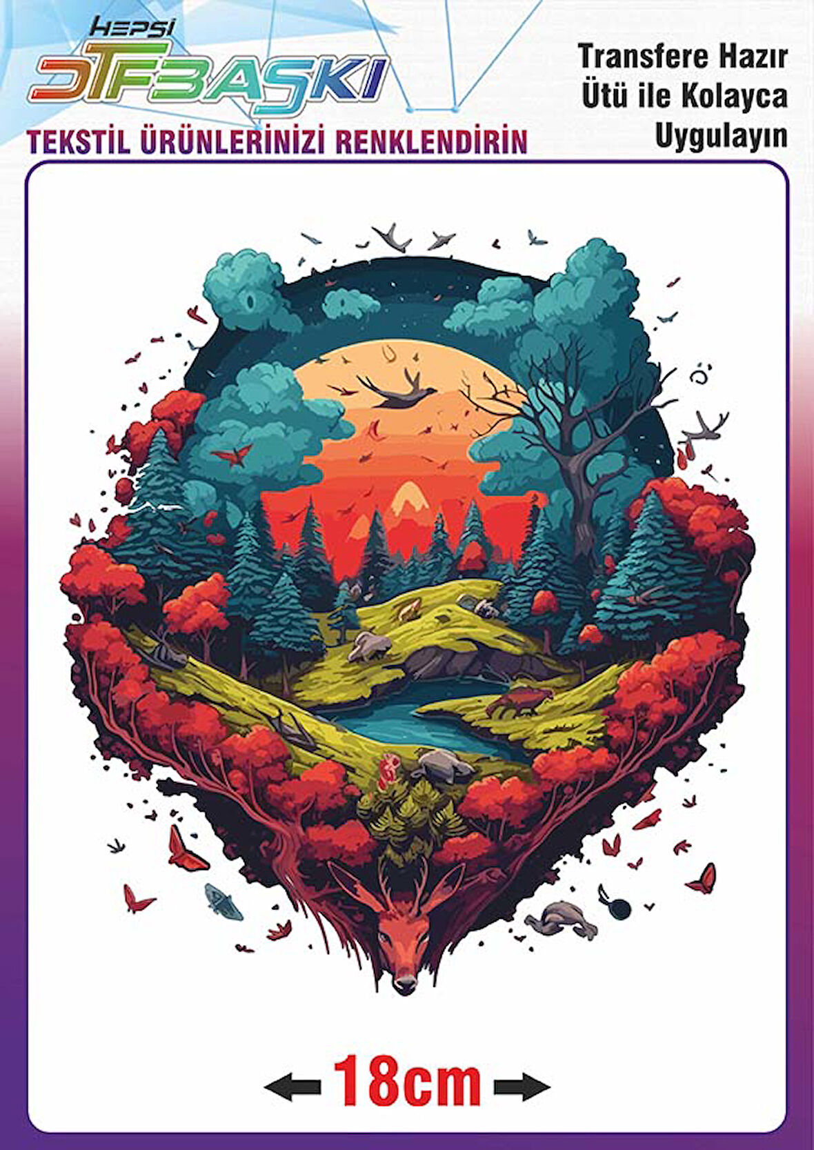 Ütü ile Kumaşa Yapışan Baskı