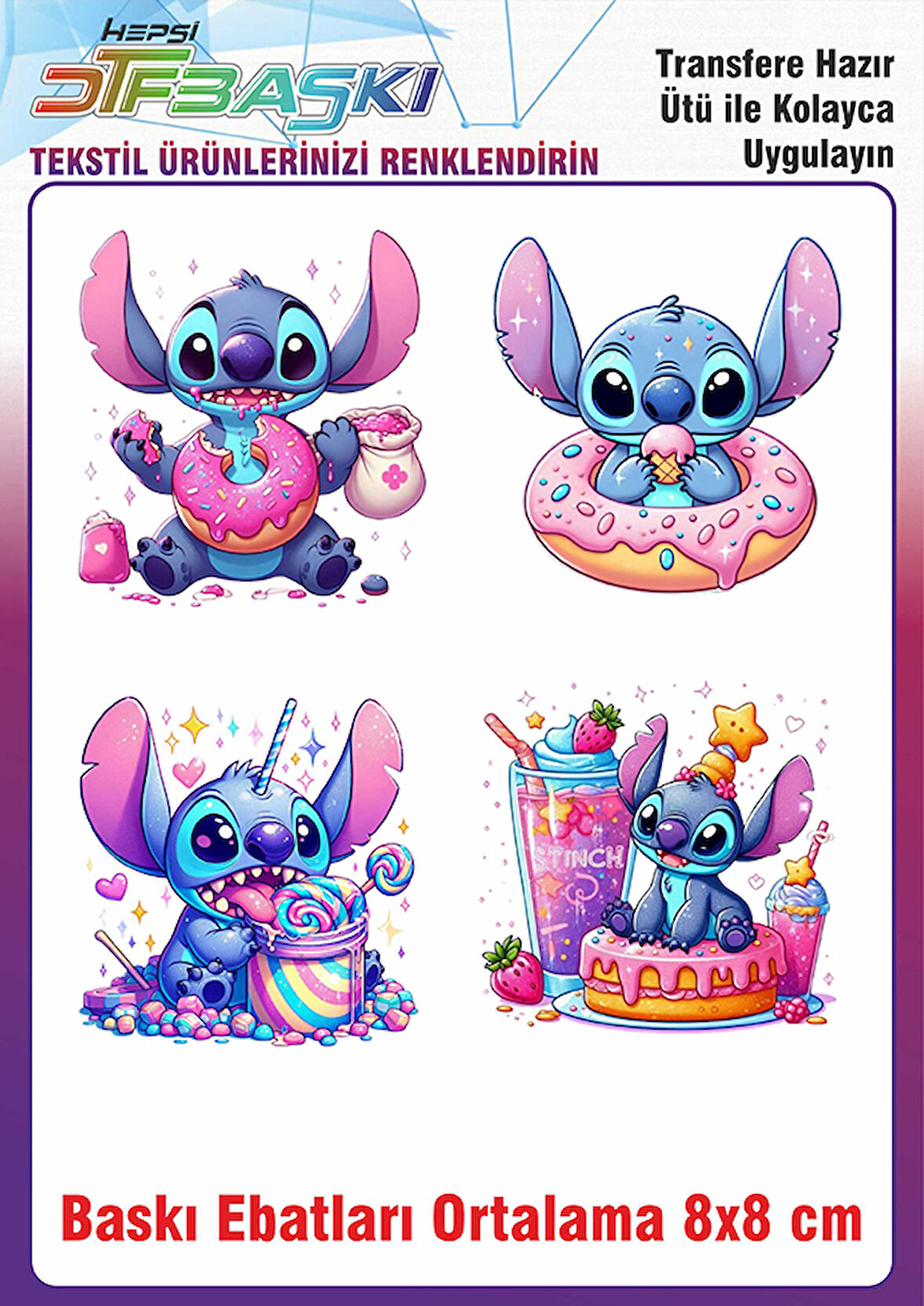 Stitch Ütü ile Yapışan Kumaş Tekstil Kıyafet Dtf Baskı