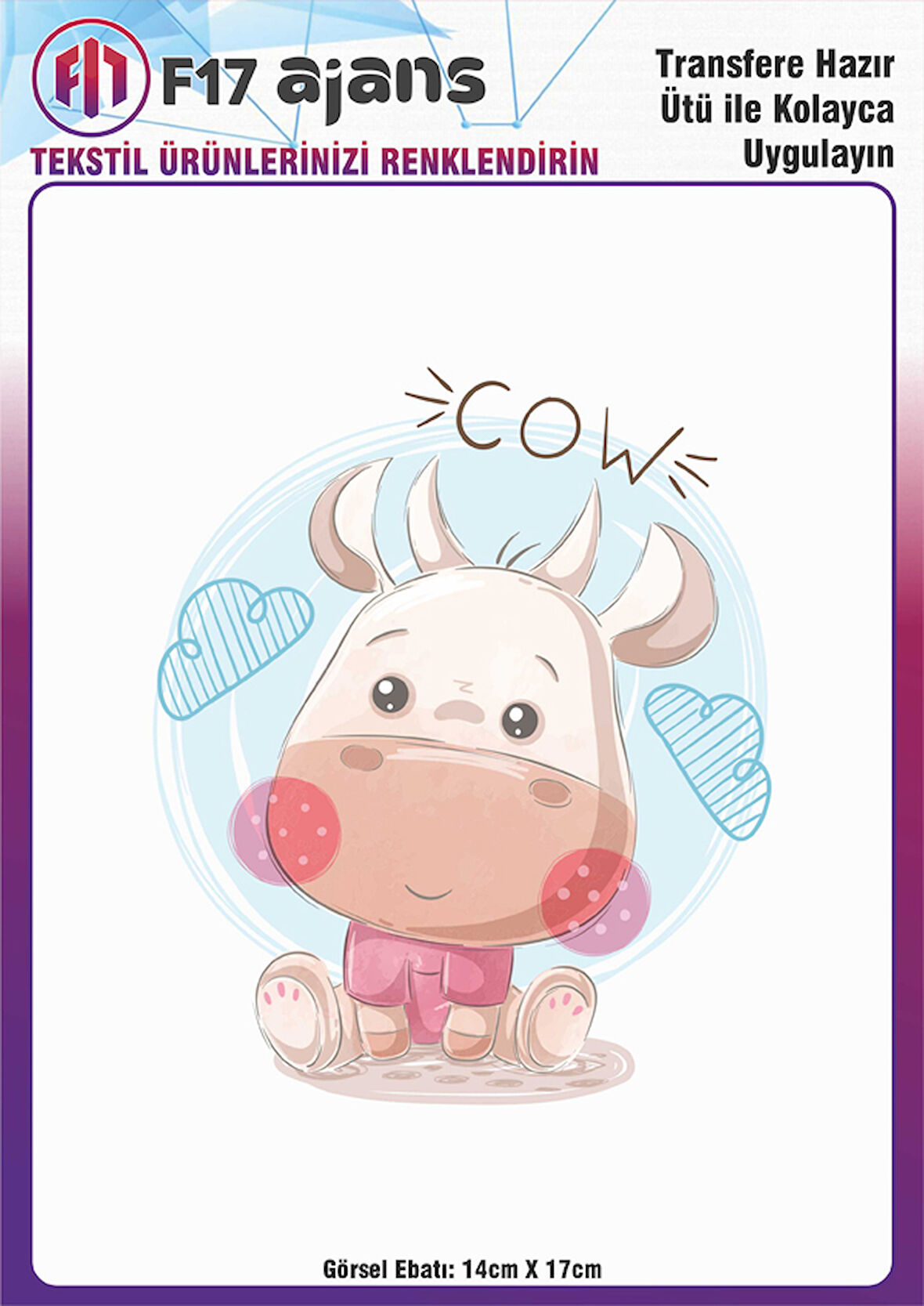 Ütü ile Yapışan Tekstil DTF Transfer Baskı