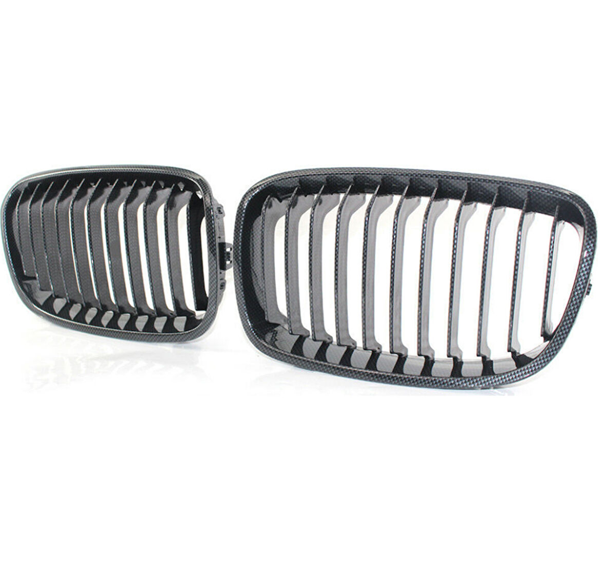 BMW F20 2010 Sonrası Uyumlu Sol Ön Panjur (Krom-Siyah)