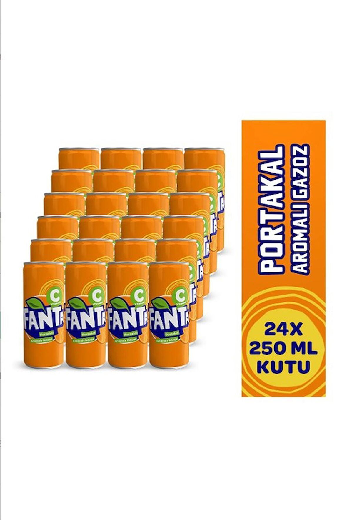 Kutu Fanta 250 ml 24 Adet