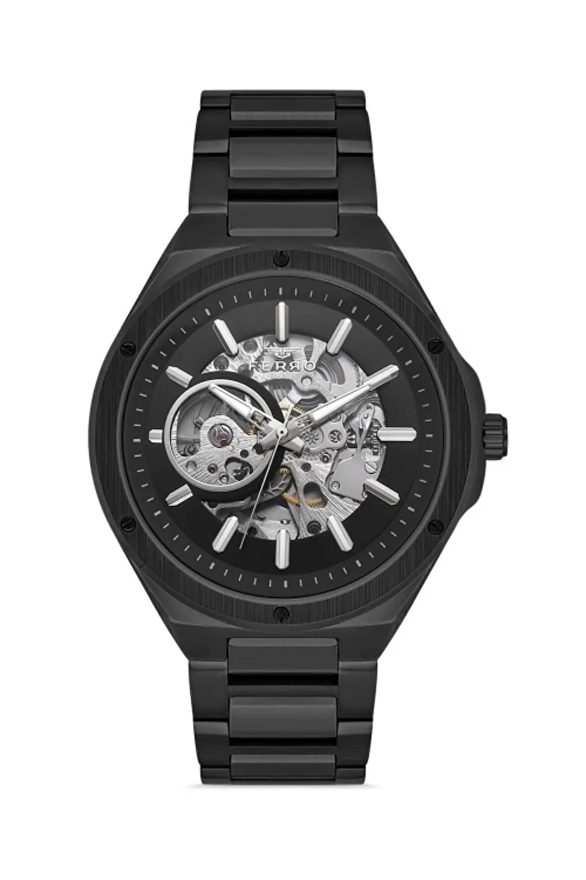 Siyah Çelik Kordon Erkek Kol Saati F31443A-G