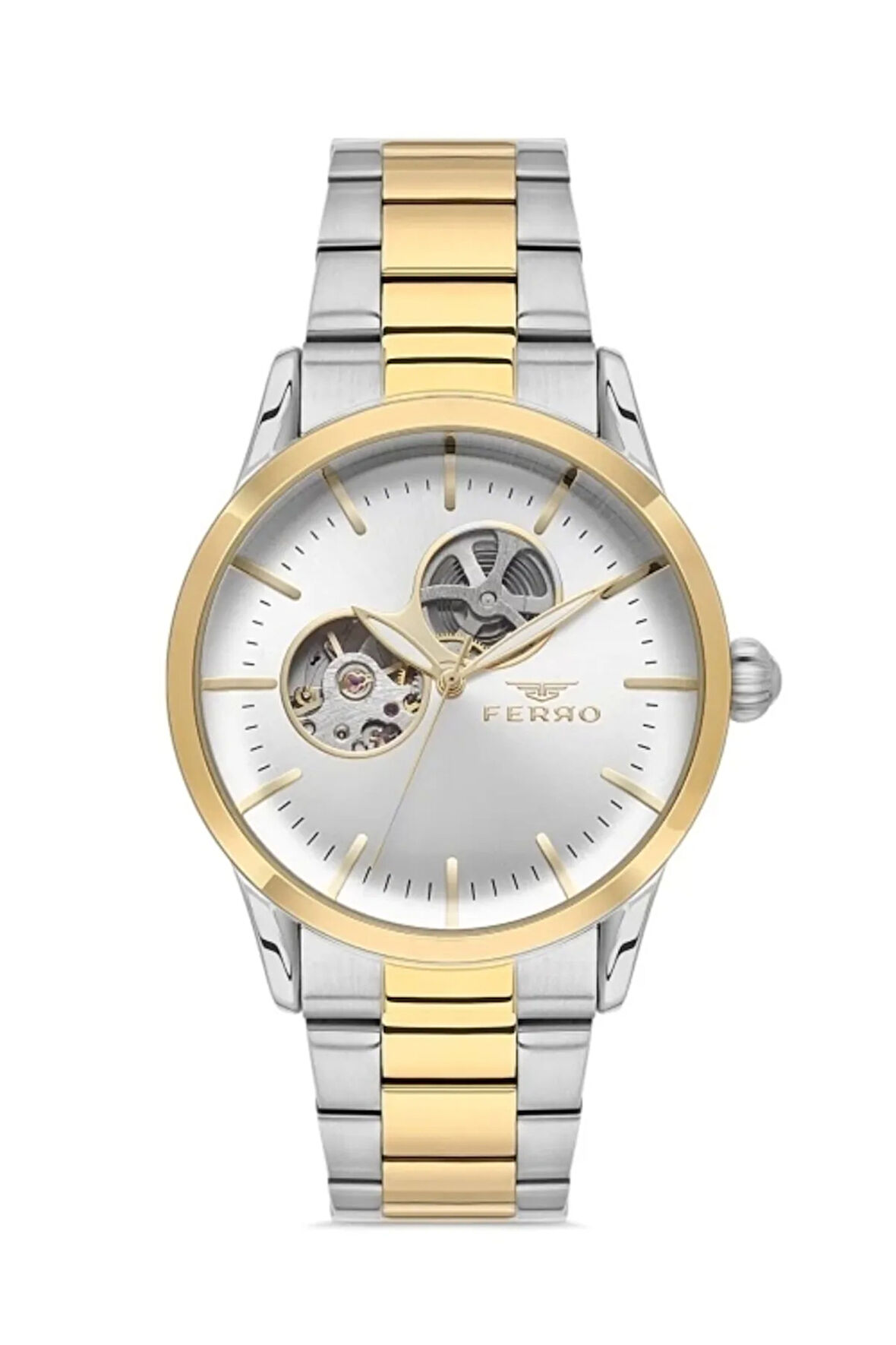 Gumus Çelik Kordon ERKEK Kol Saati F31445A-A6