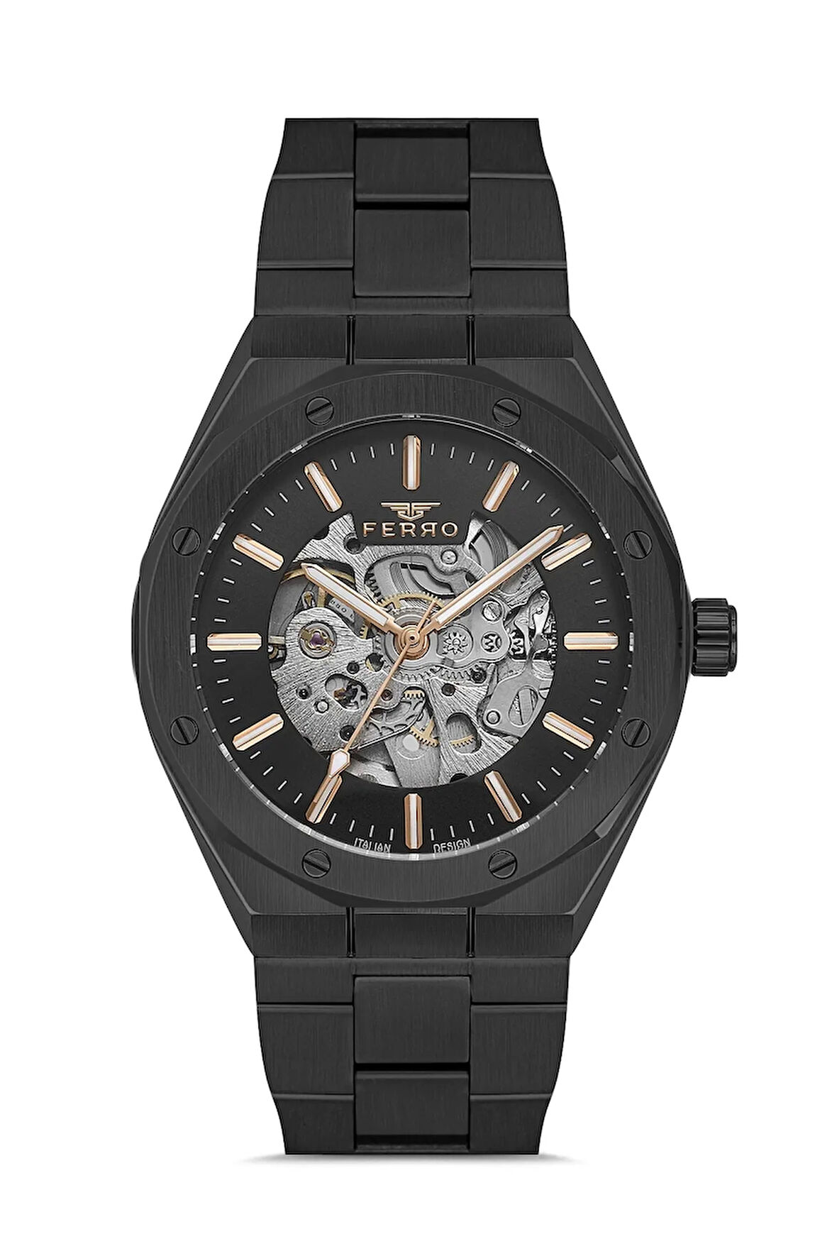 Siyah Çelik Kordon Erkek Kol Saati F31538AWT-G