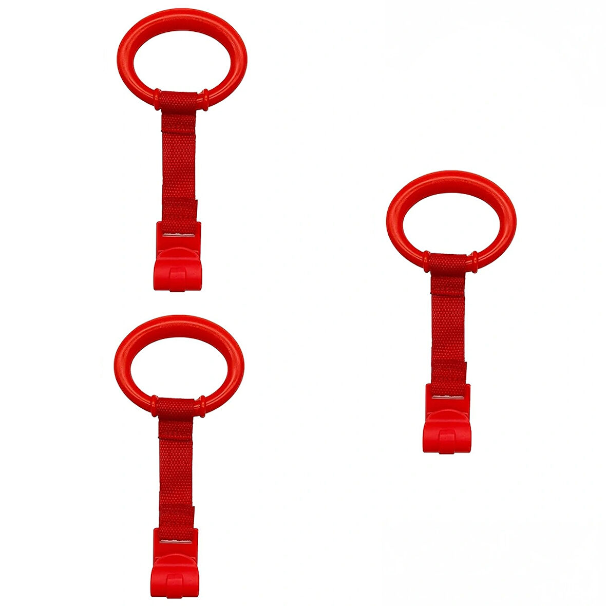 Microcase Çok Amaçlı Bebekler için Tutunma Ayağa Kalkma Yürümeye Yardımcı Aparat Askılık 3 AdetKIRMIZI AL5357