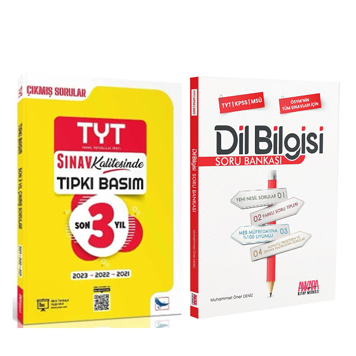 Sınav Yayınları TYT Son 3 Yıl Tıpkı Basım Çıkmış Soru ve AKM Dil Bilgisi Soru Bankası Seti 2 Kitap