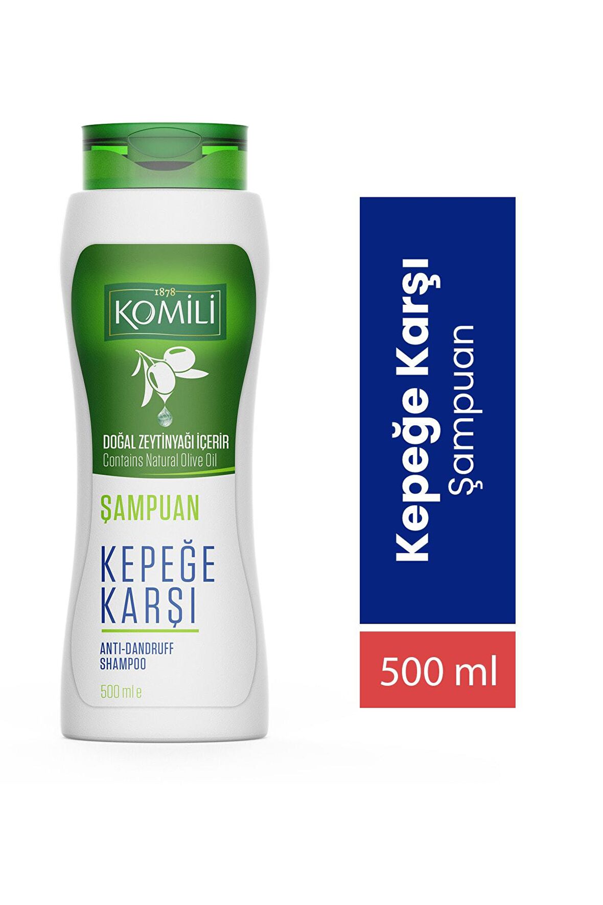 Komili Kepekli Saçlar İçin Kepek Karşıtı Vegan Şampuan - 500 ML