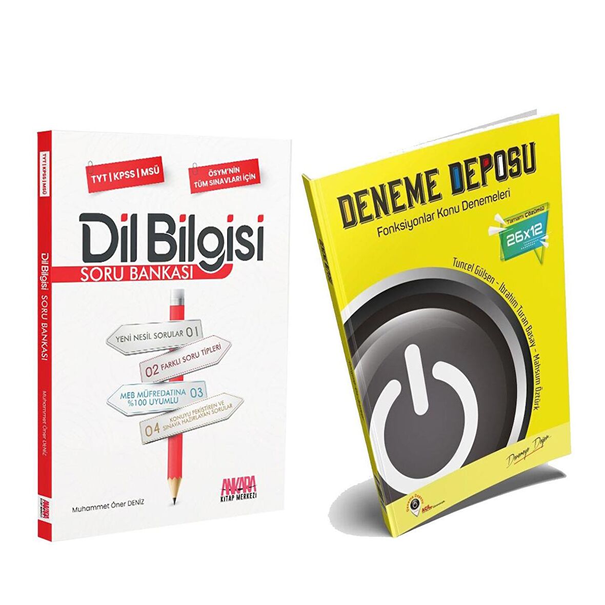 Deneme Deposu TYT Fonksiyonlar Konu Denemeleri ve AKM Dil Bilgisi Soru Bankası Seti 2 Kitap