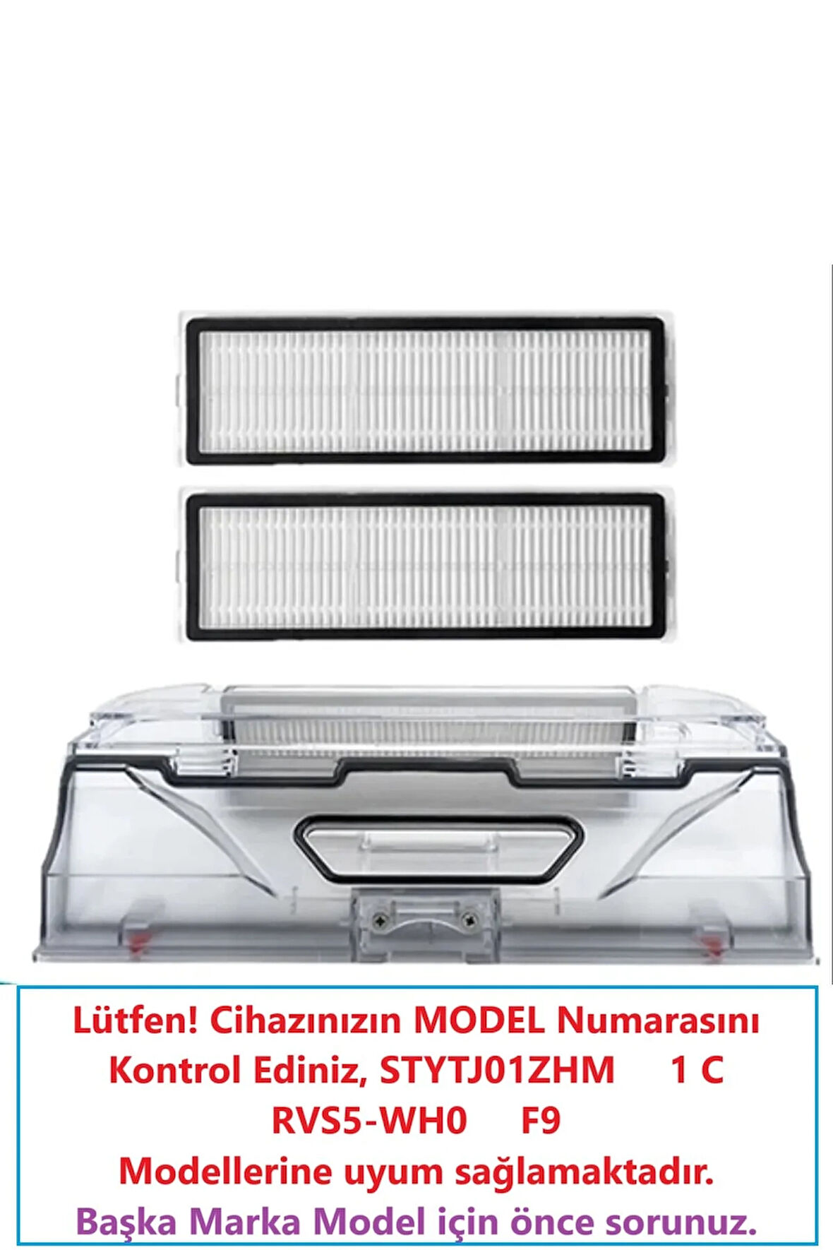 Mi Robot Vacuum Mop 1c Dreame F9 uyumlu toz haznesi kutusu