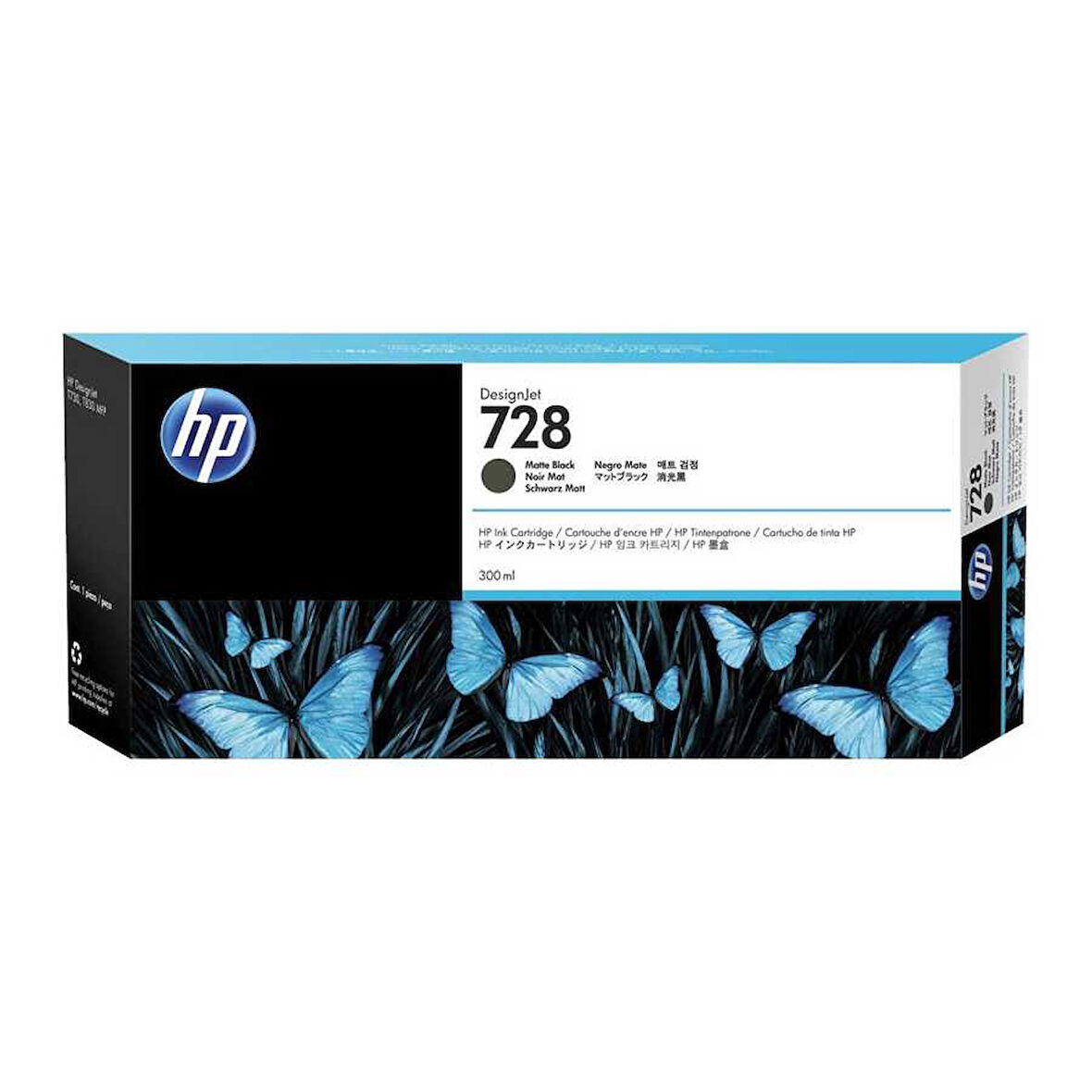 Hp F9J68A (728) Orjinal 300 ml Mat Siyah DesignJet Kartuş