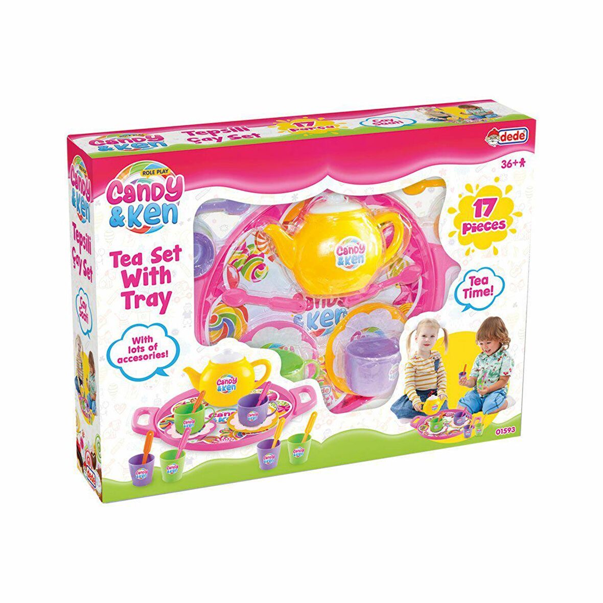 FABBATOYS Candy Ken Tepsili Çay Set