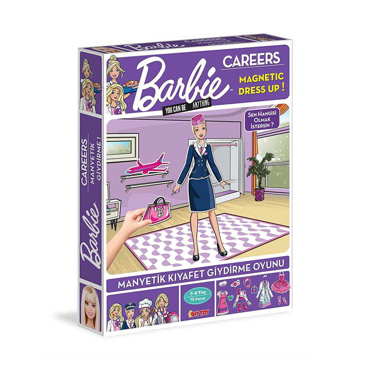 FABBATOYS Barbie Careers Manyetik Kıyafet Giydirme Oyunu / 3-8 yaş