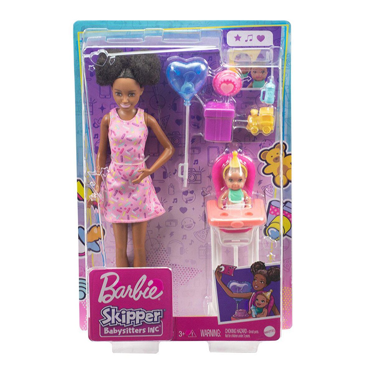 FABBATOYS FHY97 Barbie Bebek Bakıcısı Bebeği ve Aksesuarları Oyun Seti