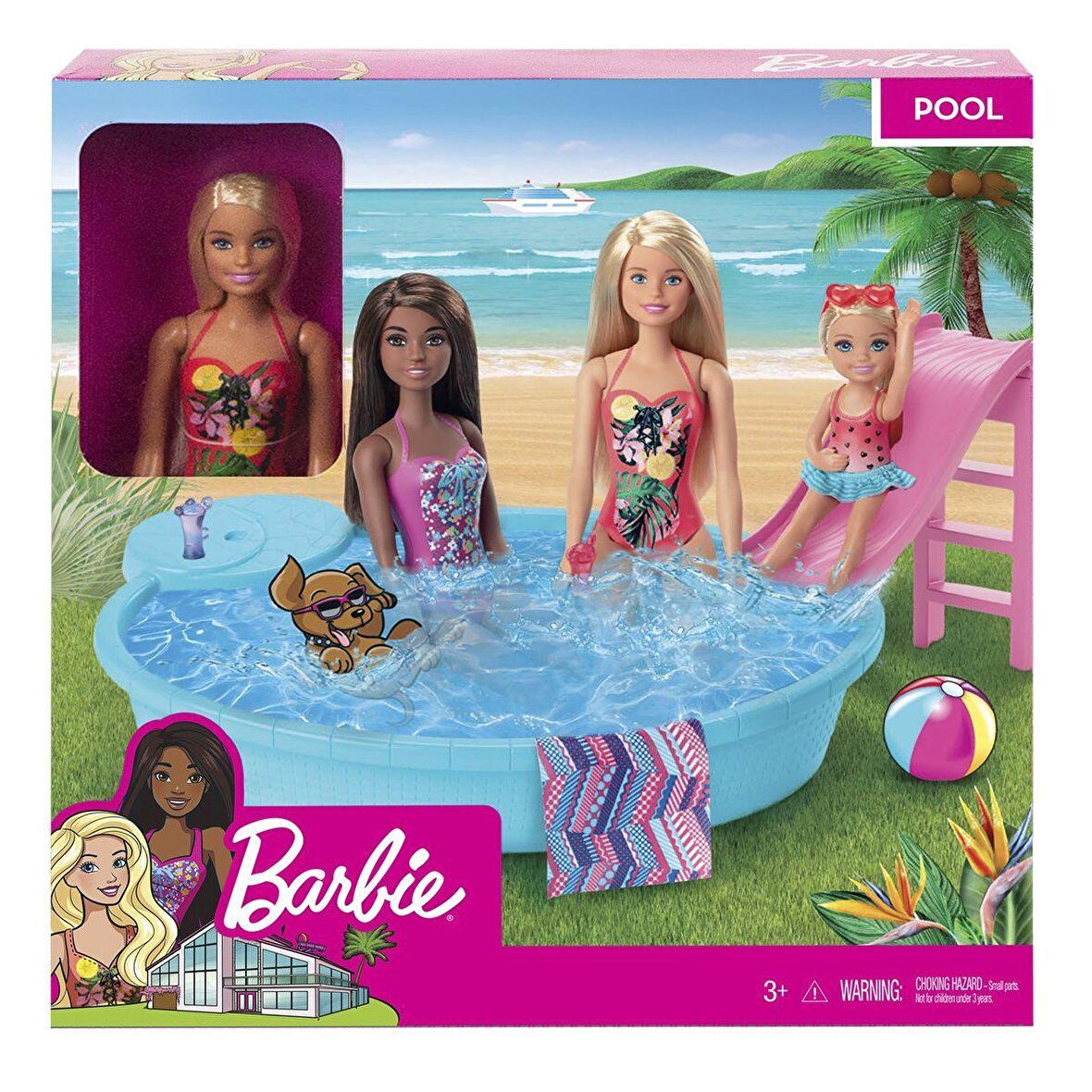 FABBATOYS GHL91 Barbie® ve Eğlenceli Havuzu