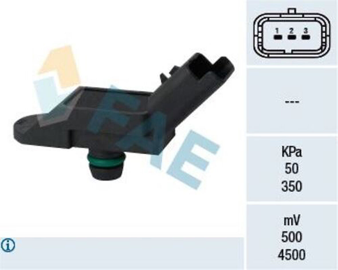 FAE 15091 Emme Manifold Basınç Sensörü 207 308 3008 308 5008 508 RCZ C4 C4 II DS4 C4 Picasso DS3 DS5 EP6DT EP6DTs EP6Cdt (1.6 Thp 16V.) 1920.KZ